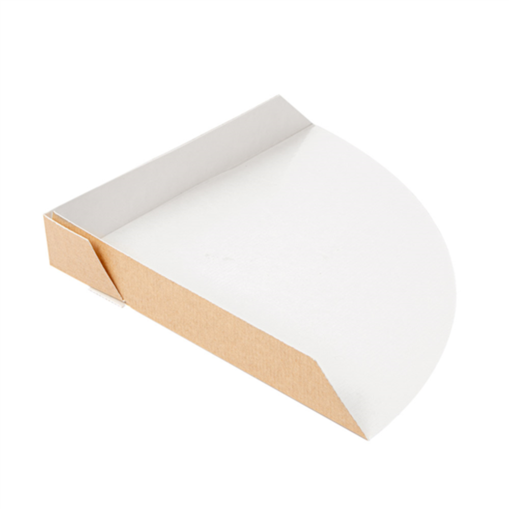 Vienkartinis indelis - padėklas (rudas, 17 x 17 x 2,5 cm.  100 vnt.)