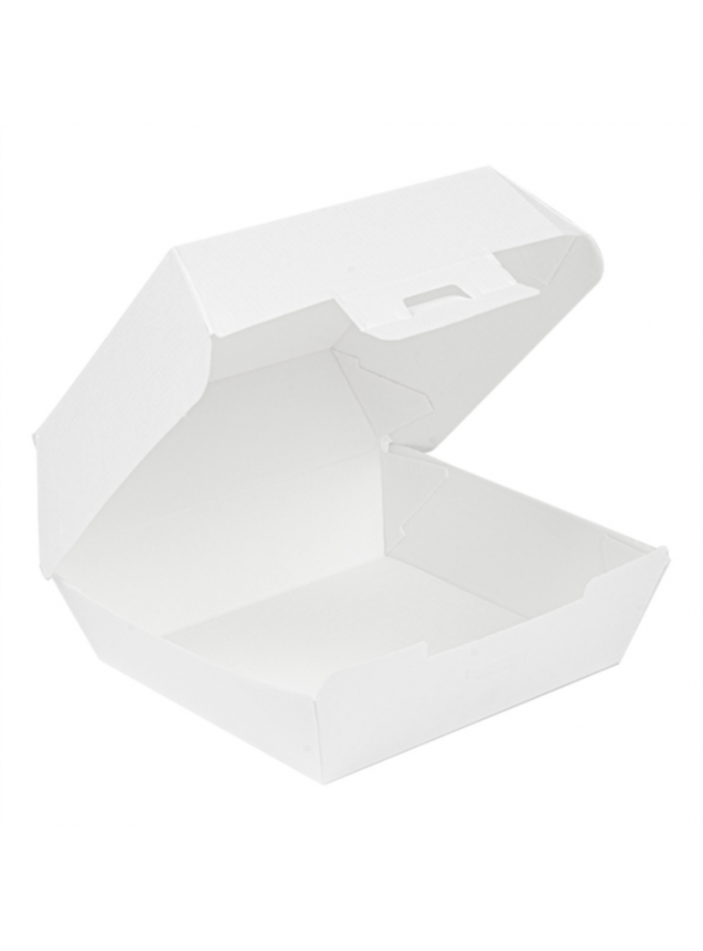 Dėžutė mėsainiams THEPACK (balta, 14 x 12,5 x 6 cm., 50 vnt.)