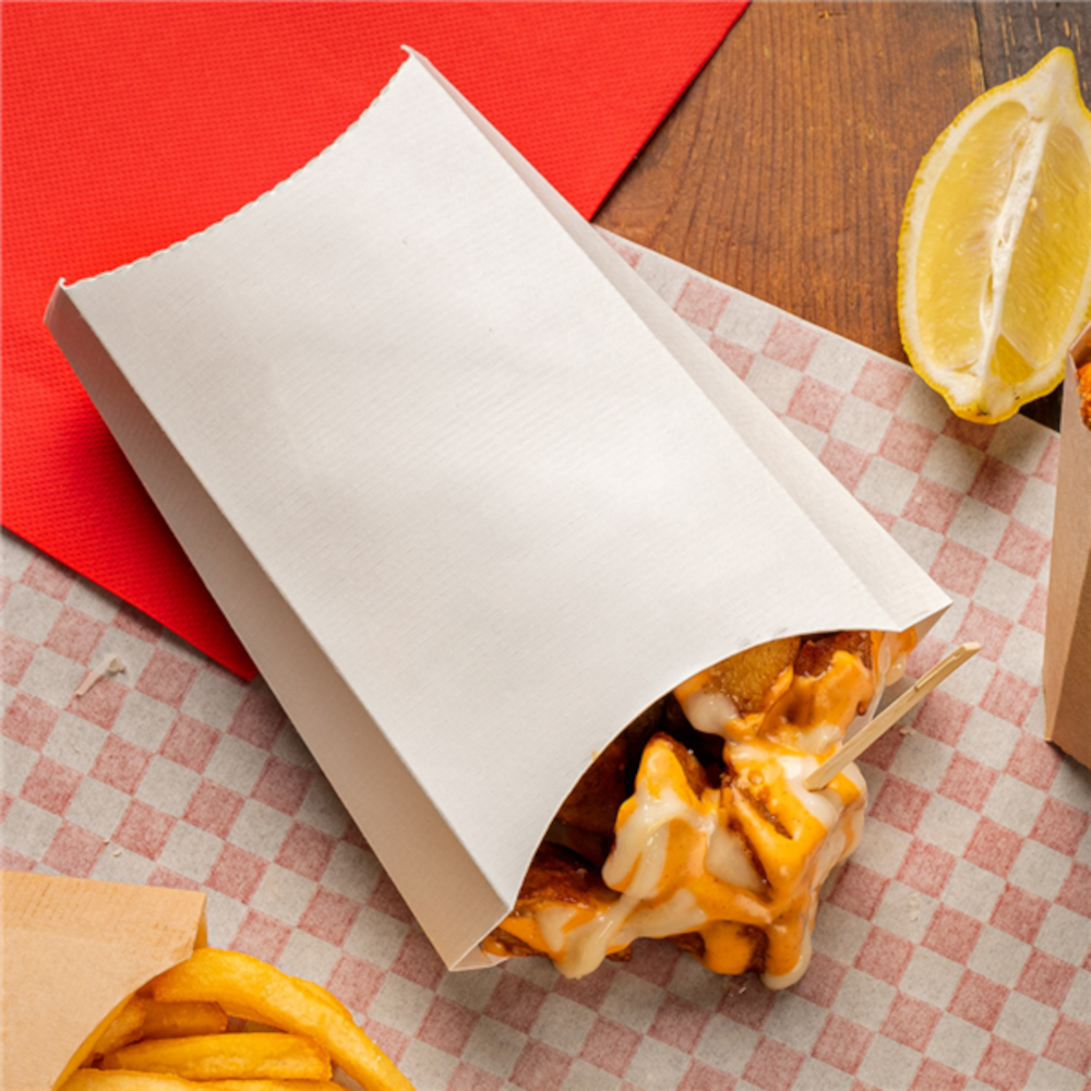 Dėžutė bulvytėms THEPACK (baltas, 200 vnt.)