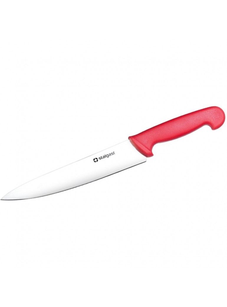Peilis virtuvinis 21 cm. raudonas