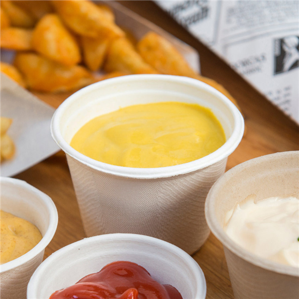 Vienk, indelis padažui 120 ml  kartoninis (50)