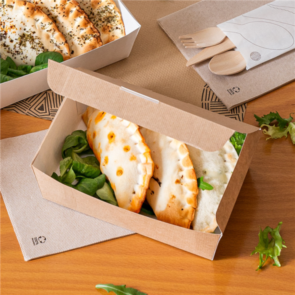 Dėžutė THEPACK (ruda, 20 x 15 x 5 cm., 60 vnt.)