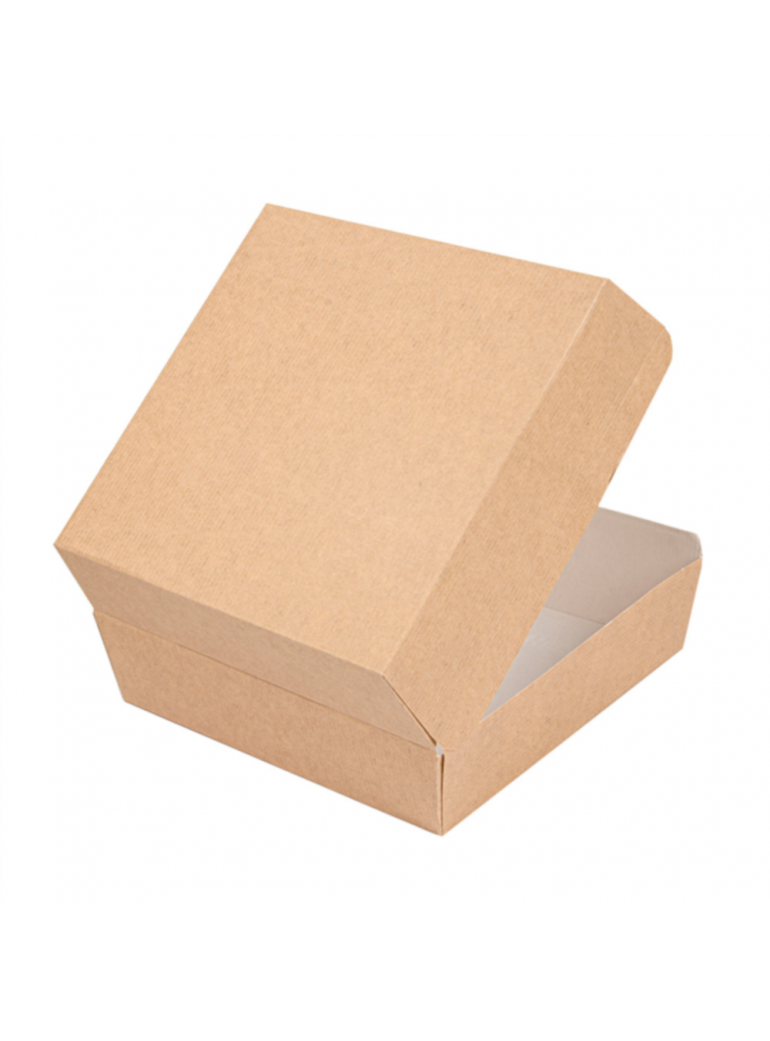 Dėžutė mėsainiams THEPACK (ruda, 15 x 14 x 6 cm., 50 vnt.)