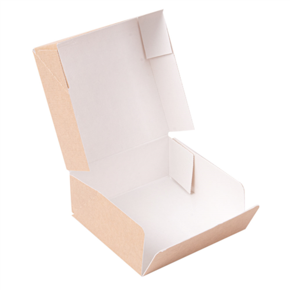 Dėžutė THEPACK sušiams (ruda, 10 x 10 x h4 cm., 50 vnt.)