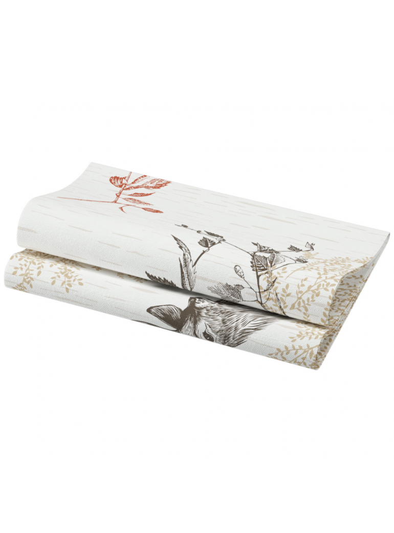 Napkin 40 x 40 cm. Bio Dunisoft Wood & Deer (1 pc.)