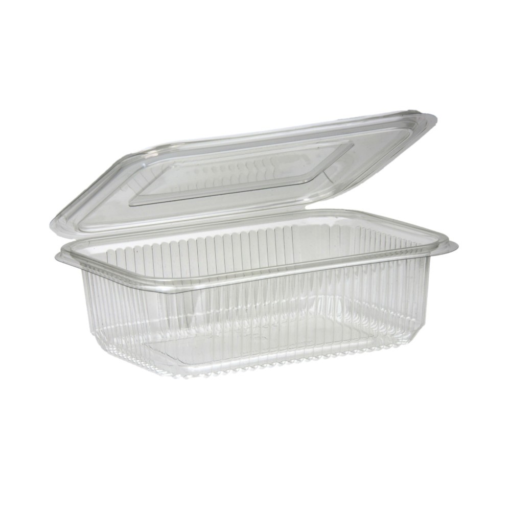 Vienkartinis indelis su dangteliu (13,5 x 18 x h7,5 cm., 1000 ml., 100 vnt.)