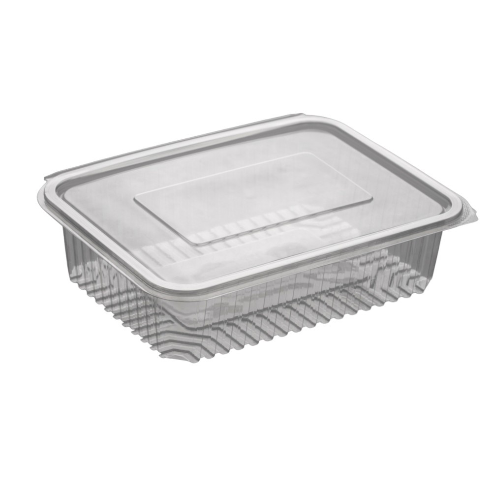 Vienkartinis indelis su dangteliu (23 x 17 x h5 cm., 1250 ml., 50 vnt.)