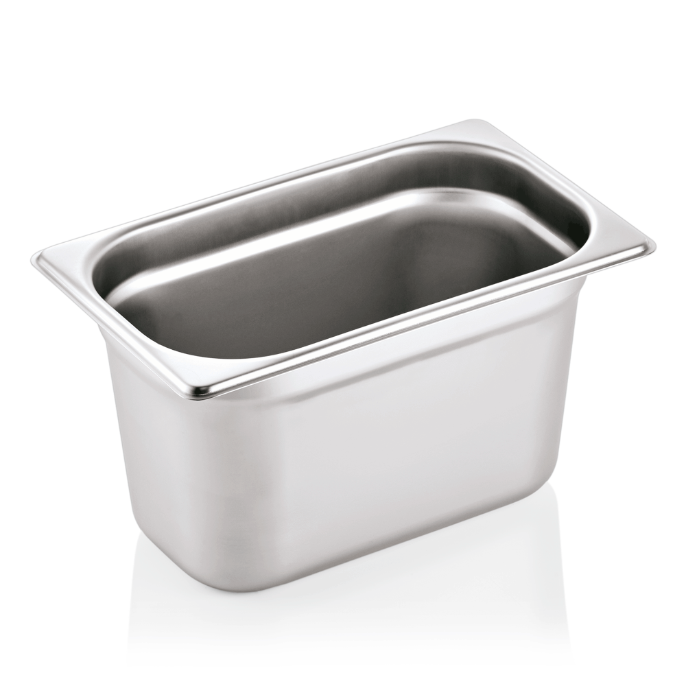 GN container 1/4 (stainless steel, 26.5 x 16.2 cm. + h15 cm., 3.6 l.)
