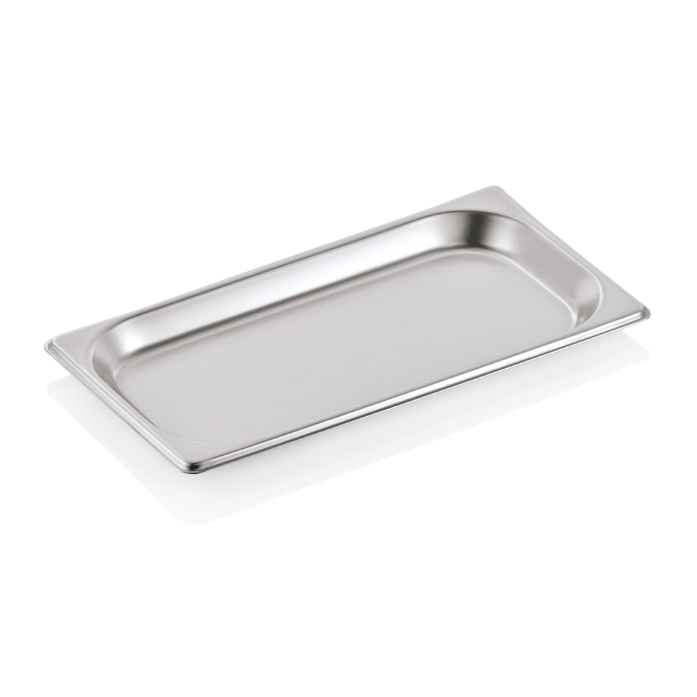 GN indas 1/3 H 2 cm. 0,7 l. n. plieno, STANDARD