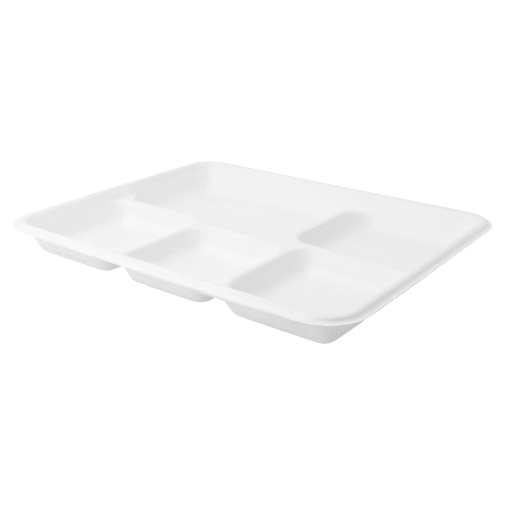 Just tray 5 parts Bionic 26.5x21.5x2.5 cm, white (50)