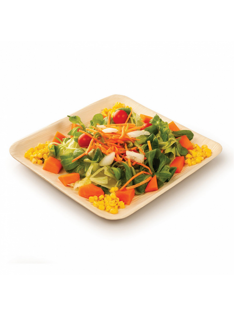 Vienkartinė lėkštė „ARECA“ (palmių lapų, 18 x 18 x h1,5 cm., 25 vnt.)