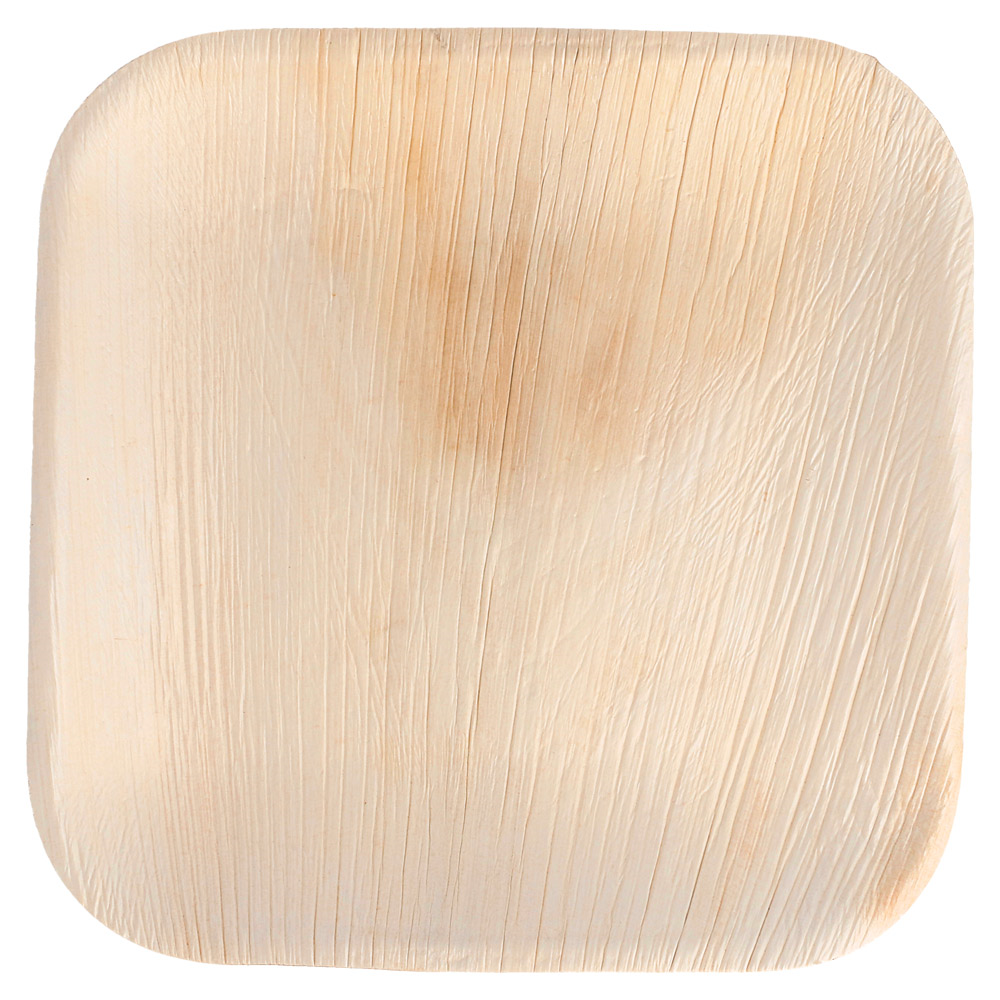 Vienkartinė lėkštė „ARECA“ (palmių lapų, 18 x 18 x h1,5 cm., 25 vnt.)