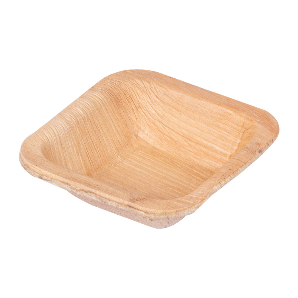 Disposable plate "ARECA" (palm leaves, 7 x 7 cm., 25 pcs.)