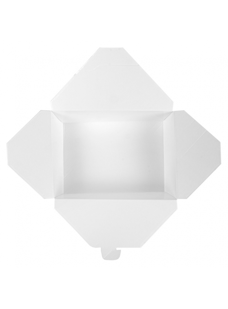 Dėžutė THEPACK AMERIKA (balta, 19,6x14x6,2 cm,1980 ml., 50 vnt.)