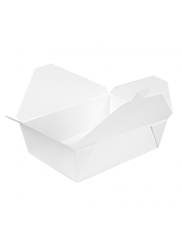 Dėžutė THEPACK AMERIKA (balta, 19,6x14x6,2 cm,1980 ml., 50 vnt.)