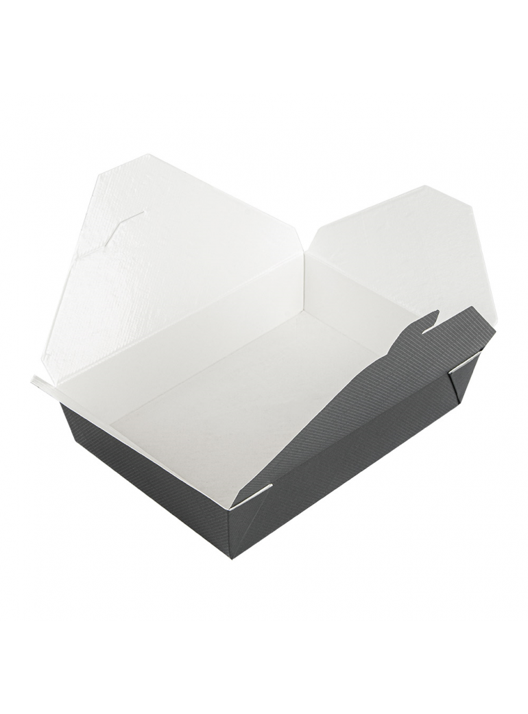 Dėžutė THEPACK AMERIKA (juoda, 1470 ml., 50 vnt.)