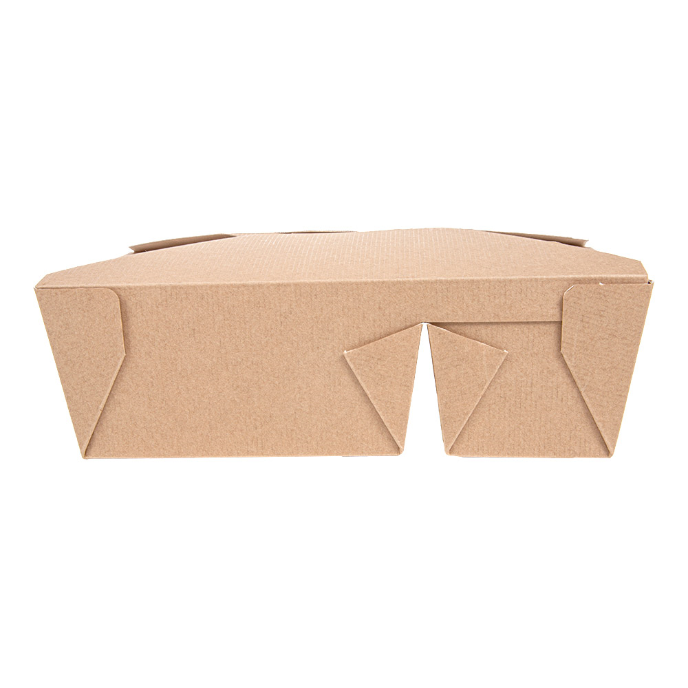 Vienkartinė dėžutė THEPACK Amerika (ruda, dviejų skyrių 1320 + 660 ml., 50 vnt.)