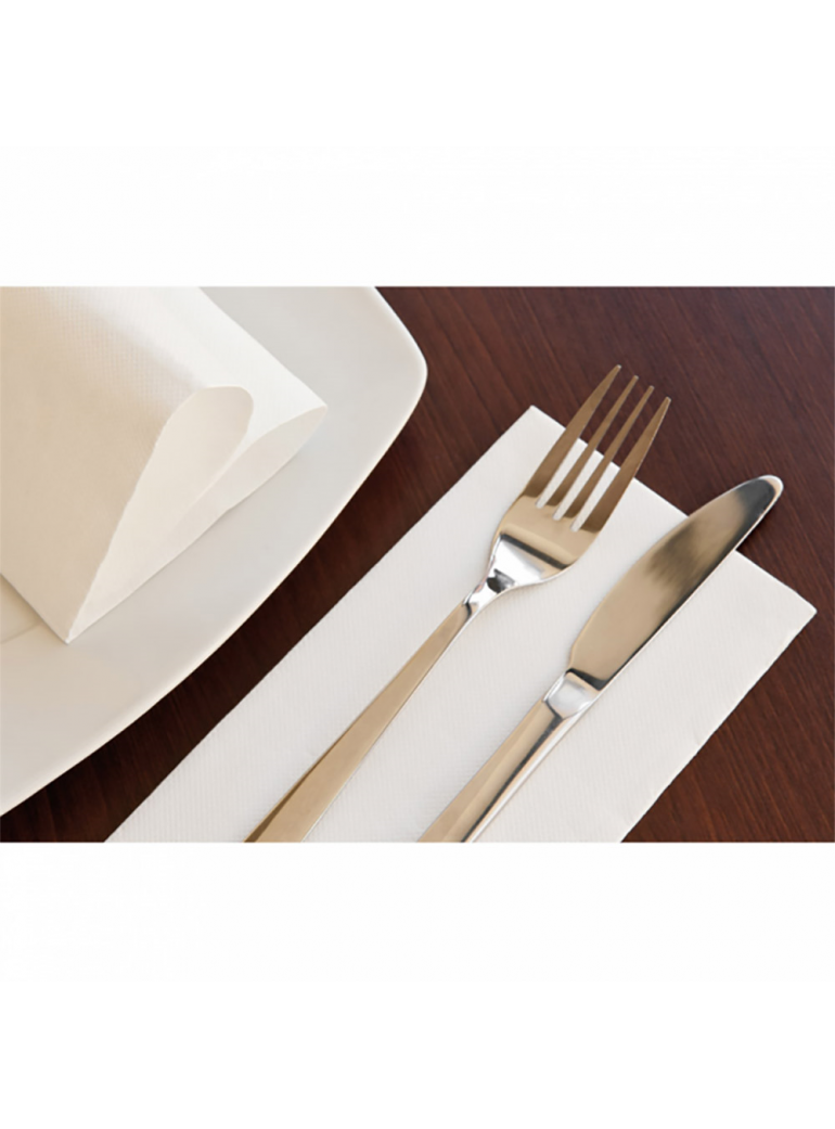 Servetėlės baltos DOUBLE POINT 1/6, 30 x 40 cm., 50 vnt.