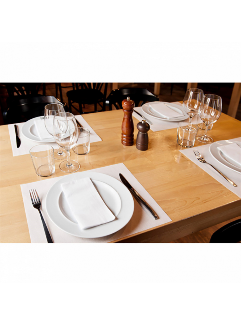 Servetėlės baltos DOUBLE POINT 1/6, 30 x 40 cm., 50 vnt.