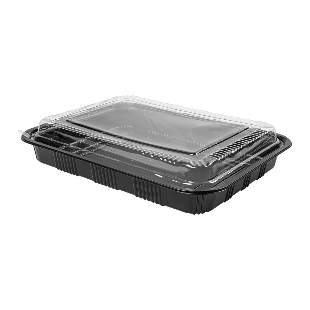 Vienkartinė dėžutė sushi PS (25 x 18,3 x 5,6 cm., 50 vnt.)