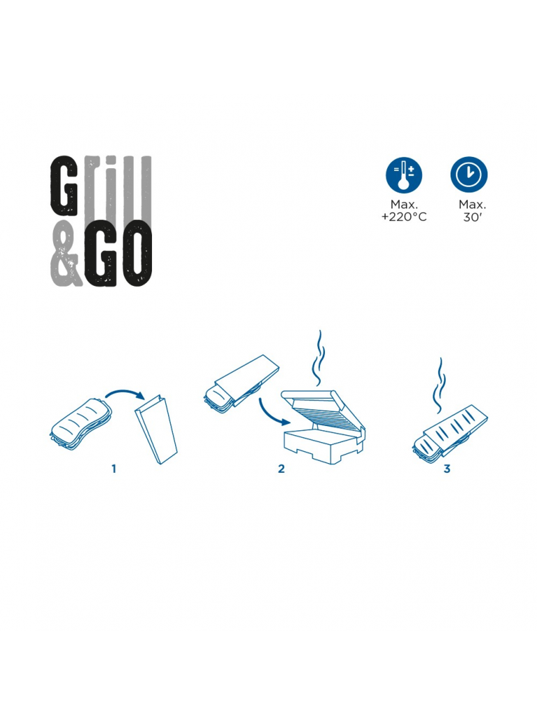 Maišeliai popierinis „GRILL&GO“ (atsparus riebalams, 16 x16,5 cm., 500 vnt.)