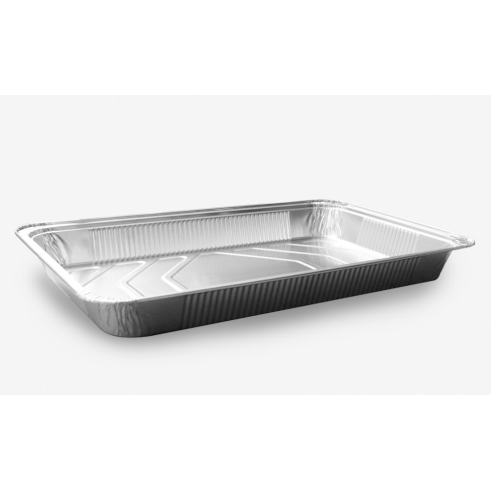 Aluminum disposable container 1/1 GN (6450 ml., 50 pcs.) Aluminum disposable container 1/1 GN (6450 ml., 50 pcs.)