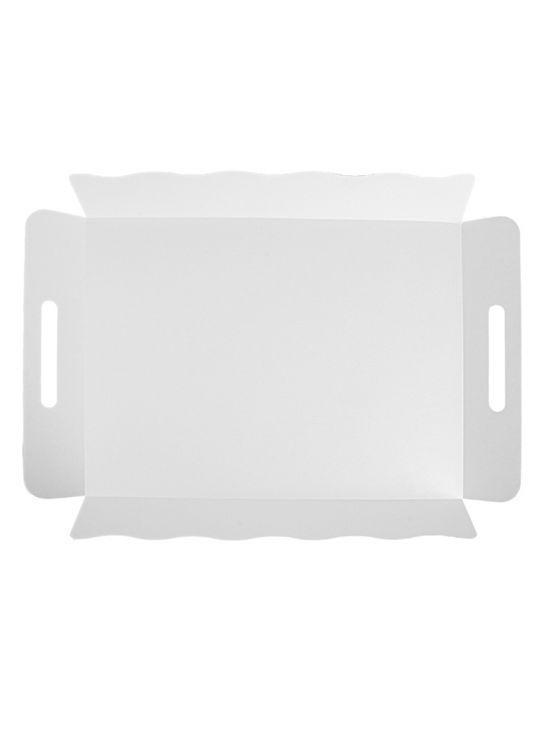 Dėžutė THEPACK su dangteliu (ruda, 40,5 x 30,5 x h6 cm., 50 vnt.)