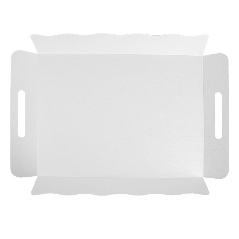 Dėžutė THEPACK su dangteliu (ruda, 40,5 x 30,5 x h6 cm., 50 vnt.)