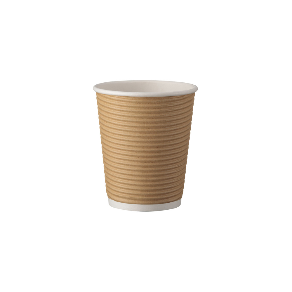 Disposable cups for coffee (kraft corrugated, 250 ml., 25 pcs.) Disposable cups for coffee (kraft corrugated, 250 ml., 25 pcs.)