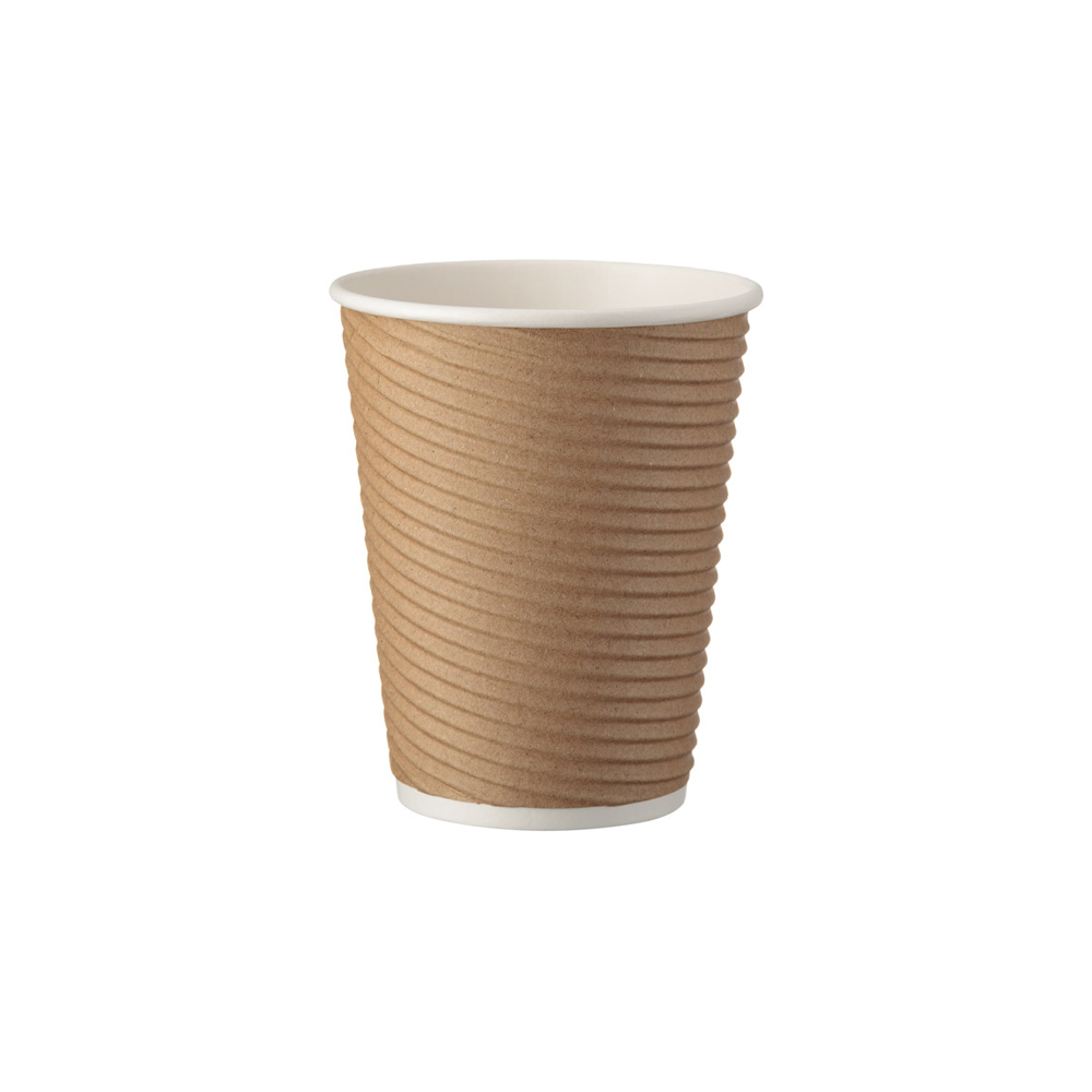 Disposable cups for coffee (kraft corrugated, 350 ml., 25 pcs.) Disposable cups for coffee (kraft corrugated, 350 ml., 25 pcs.)
