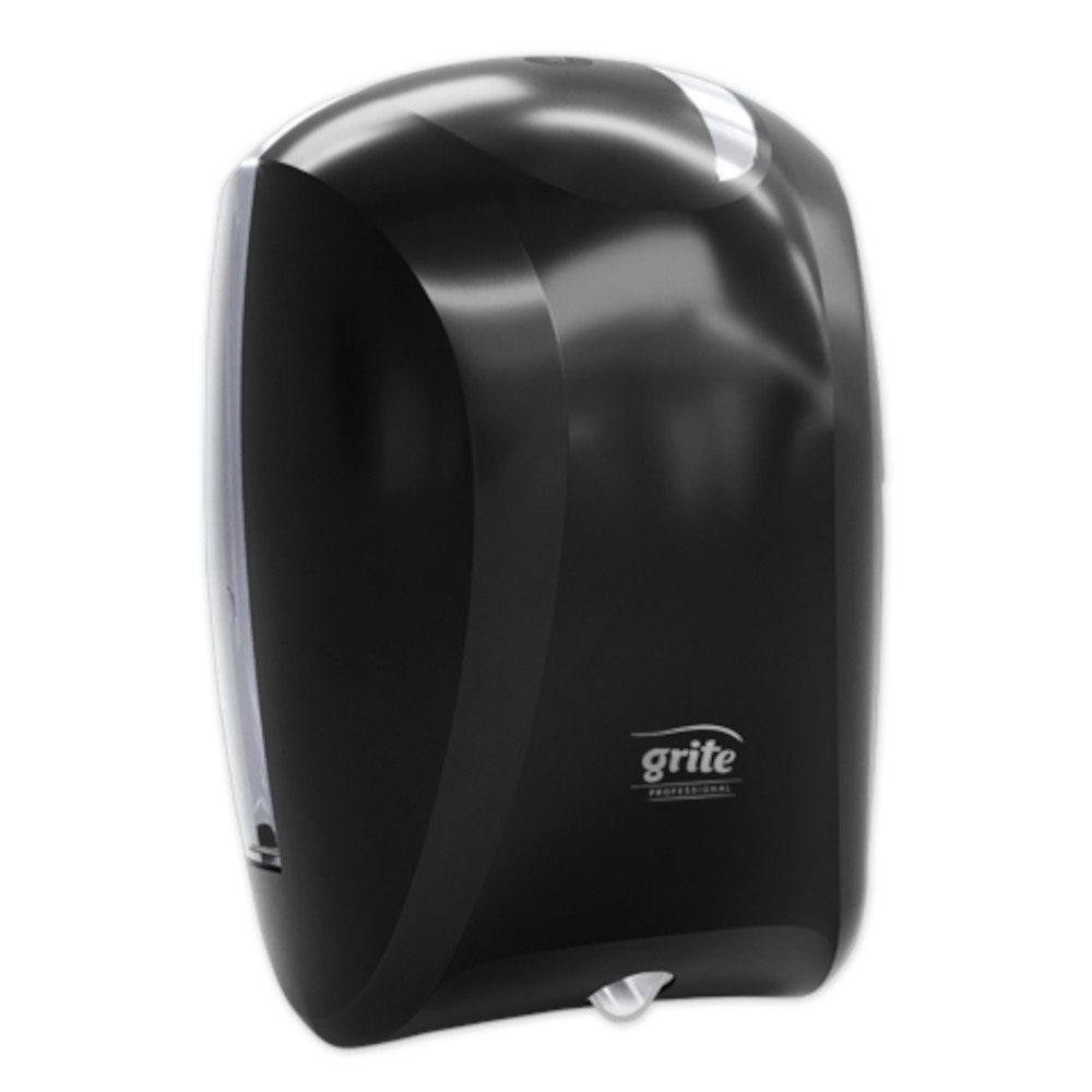 Paper dispenser MAXI Centrefeed, made of recycled plastic, black
