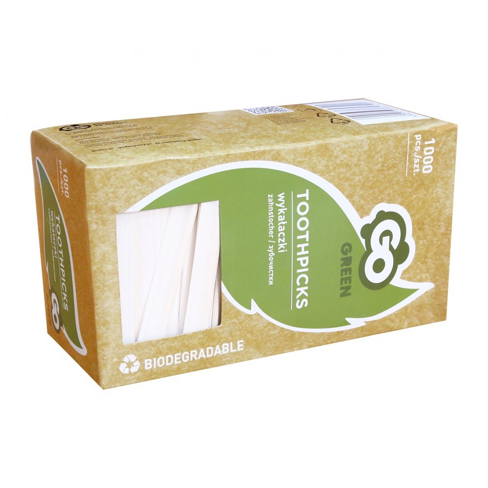 Wooden toothpicks in paper (6.5 x Ø0.2 cm., 1000 pcs.) Wooden toothpicks in paper (6.5 x Ø0.2 cm., 1000 pcs.)