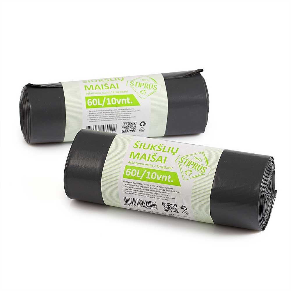 Garbage bags 60 l., 10 pcs....
