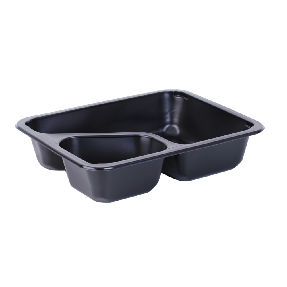 Vienkartiniai užlydomi indeliai DF (1 dalies su padažine, 227 x 178 x 50 mm., 50 vnt.)