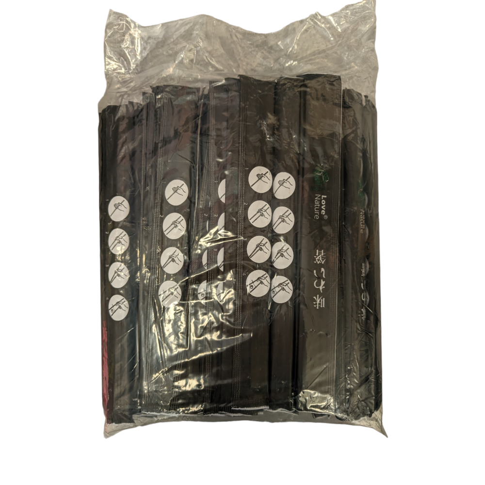 Vienkartinės lazdelės bambukinės, supakuotos (21 cm., 100 vnt.)