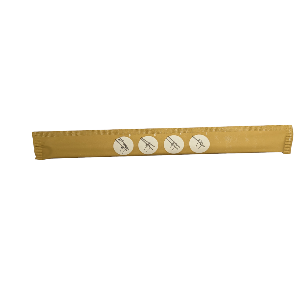 Disposable bamboo chopsticks, packed (21 cm., 100 pcs.)