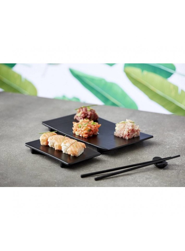 Padėklas malamino juodas 27 x 18 x 2,3 cm.