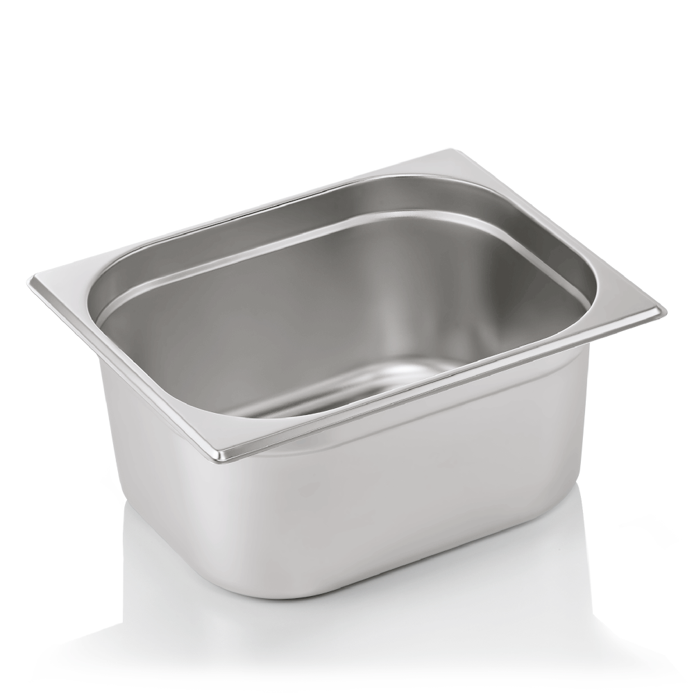 GN containers 1/2 (stainless steel, 32.5 x 26.5 + h15 cm, 8.7 l.)
