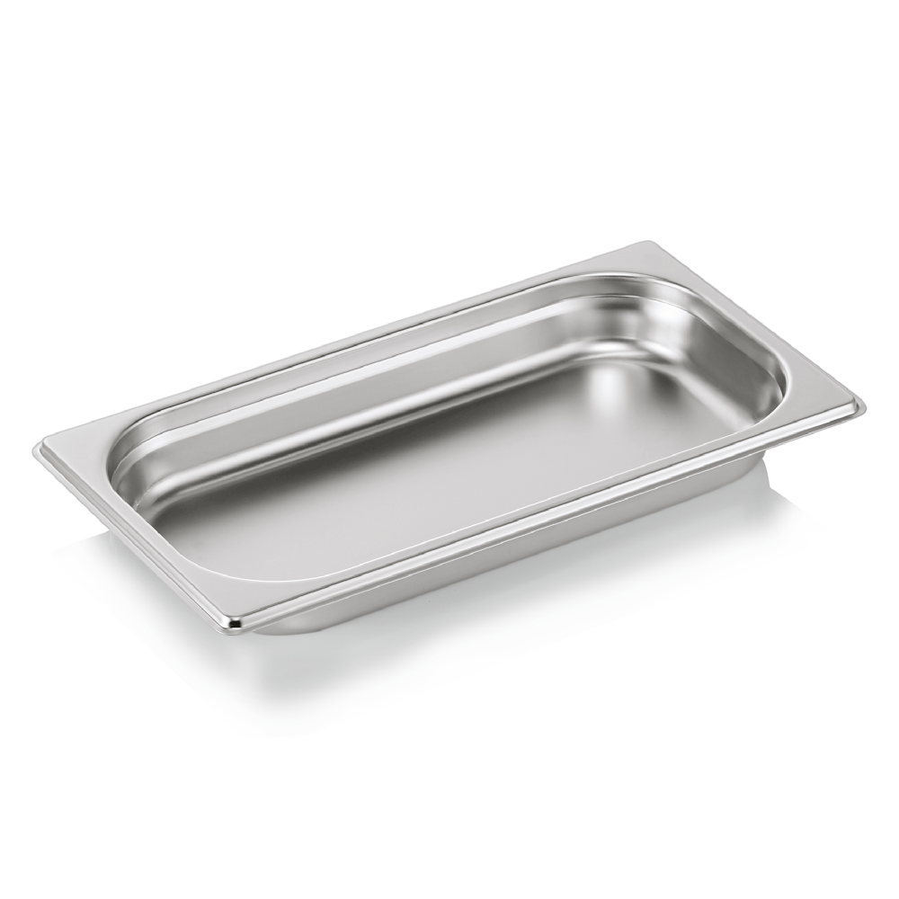 GN container 1/3 (stainless steel, 32.5 x 17.6 + h4 cm., 1.5 l.)