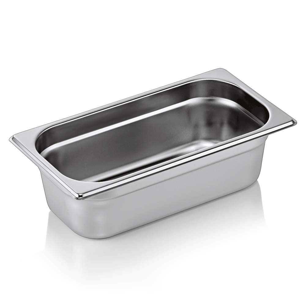 GN container 1/3 (stainless steel, 32.5 x 17.6 + h10 cm., 4 l.)