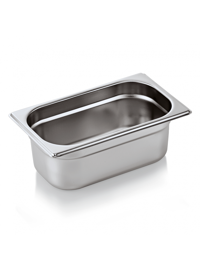 GN container 1/4 (stainless steel, 26.5 x 16.2 cm. + h10 cm., 2.8 l)