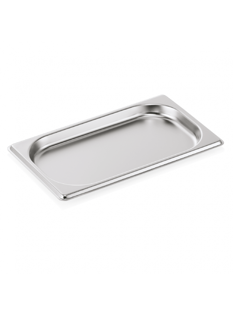 GN container 1/4 (stainless steel, 26.5 x 16.2 cm. + h2 cm., 0.5 l)