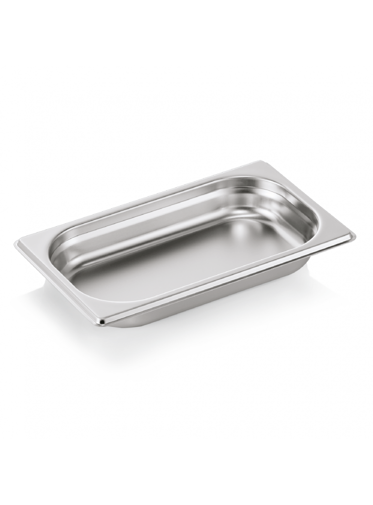 GN container 1/4 (stainless steel, 26.5 x 16.2 cm. + h4 cm., 1 l.)