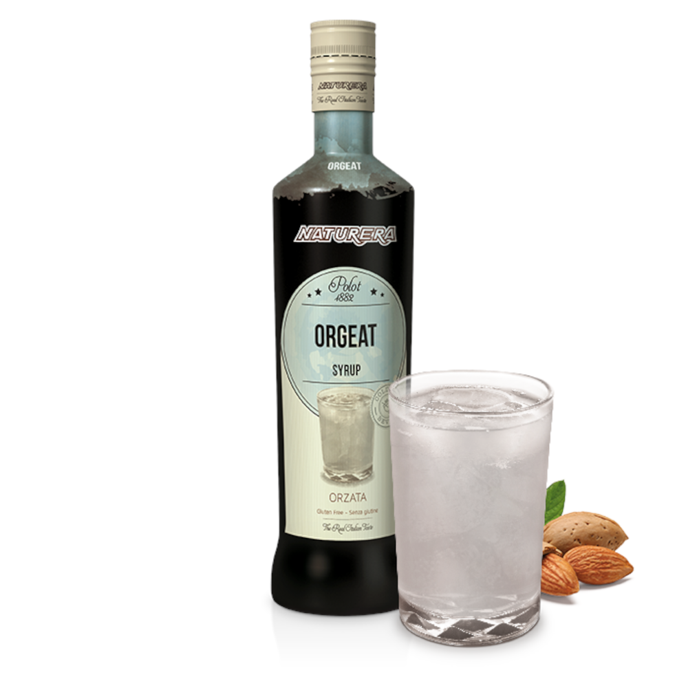 Sirupas migdolų (orgeat) 0,7 L. Sirupas migdolų (orgeat) 0,7 L.