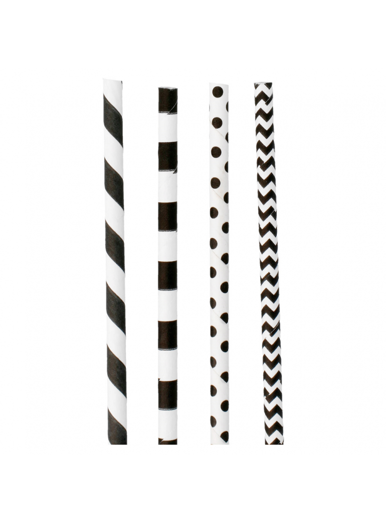 Šiaudeliai 6x200 mm popieriniai rudi (250)