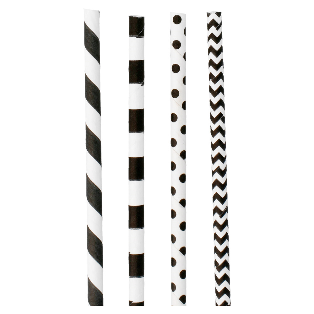 Šiaudeliai 6x200 mm popieriniai rudi (250)