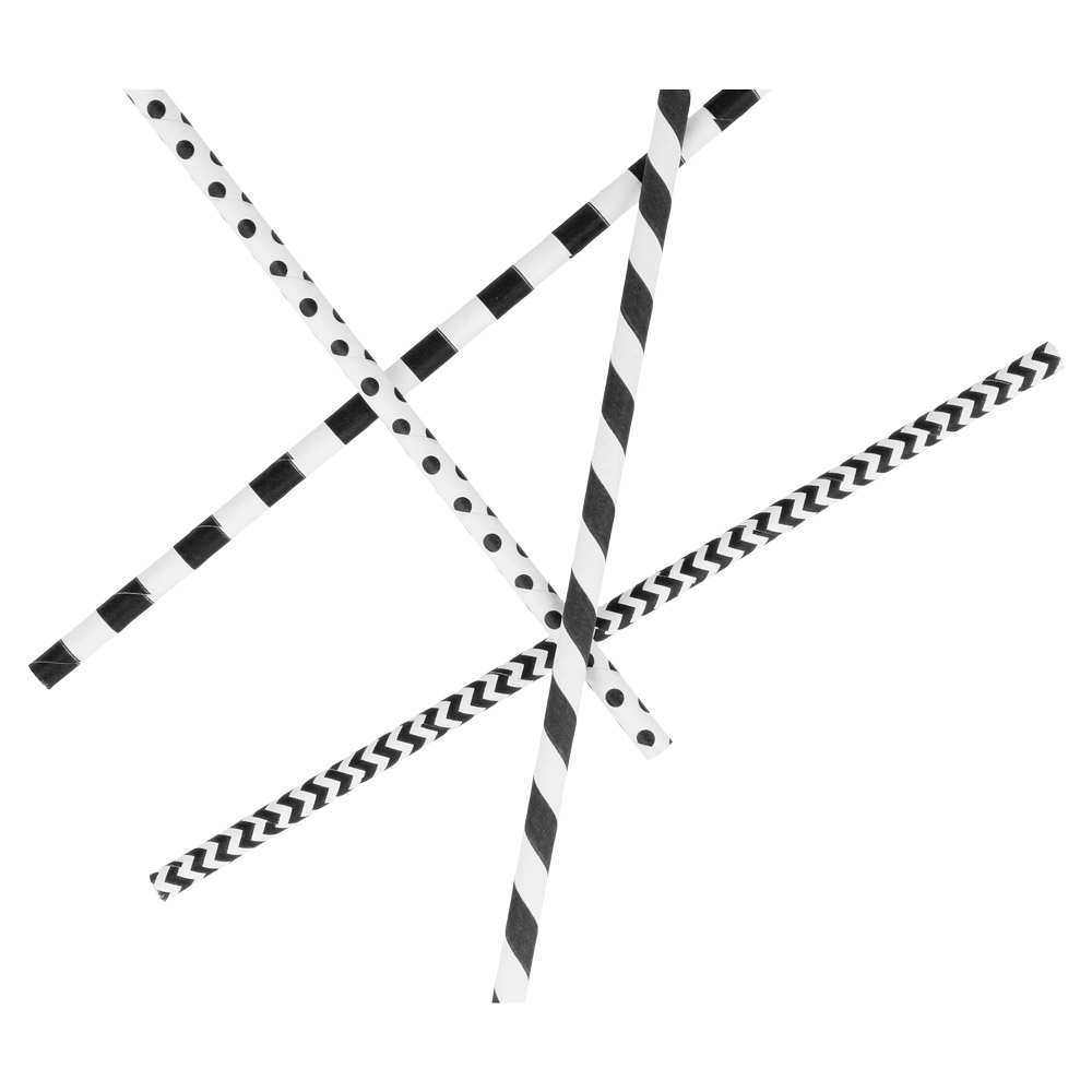 Šiaudeliai 6x200 mm popieriniai rudi (250)