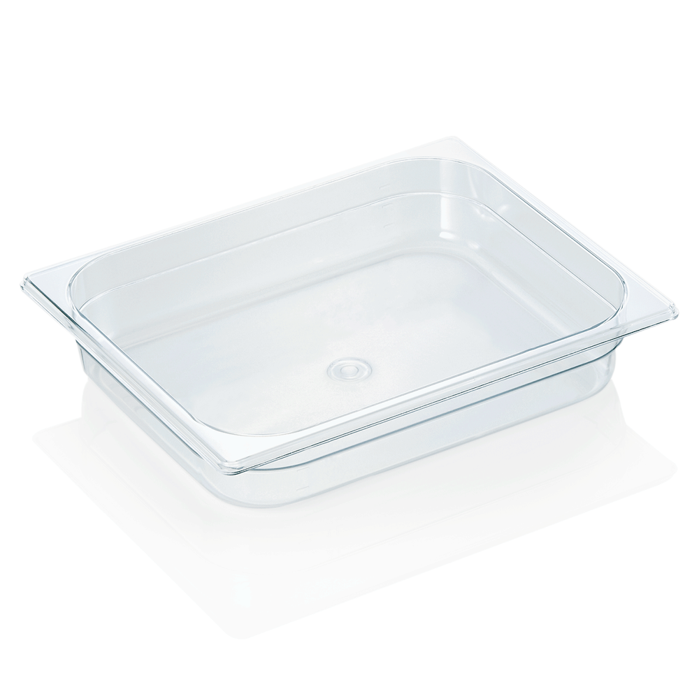 GN container 1/2 (PC, transparent, 32.5 x 26.5 + h6.5 cm., 4 l.) GN container 1/2 (PC, transparent, 32.5 x 26.5 + h6.5 cm., 4 l.)