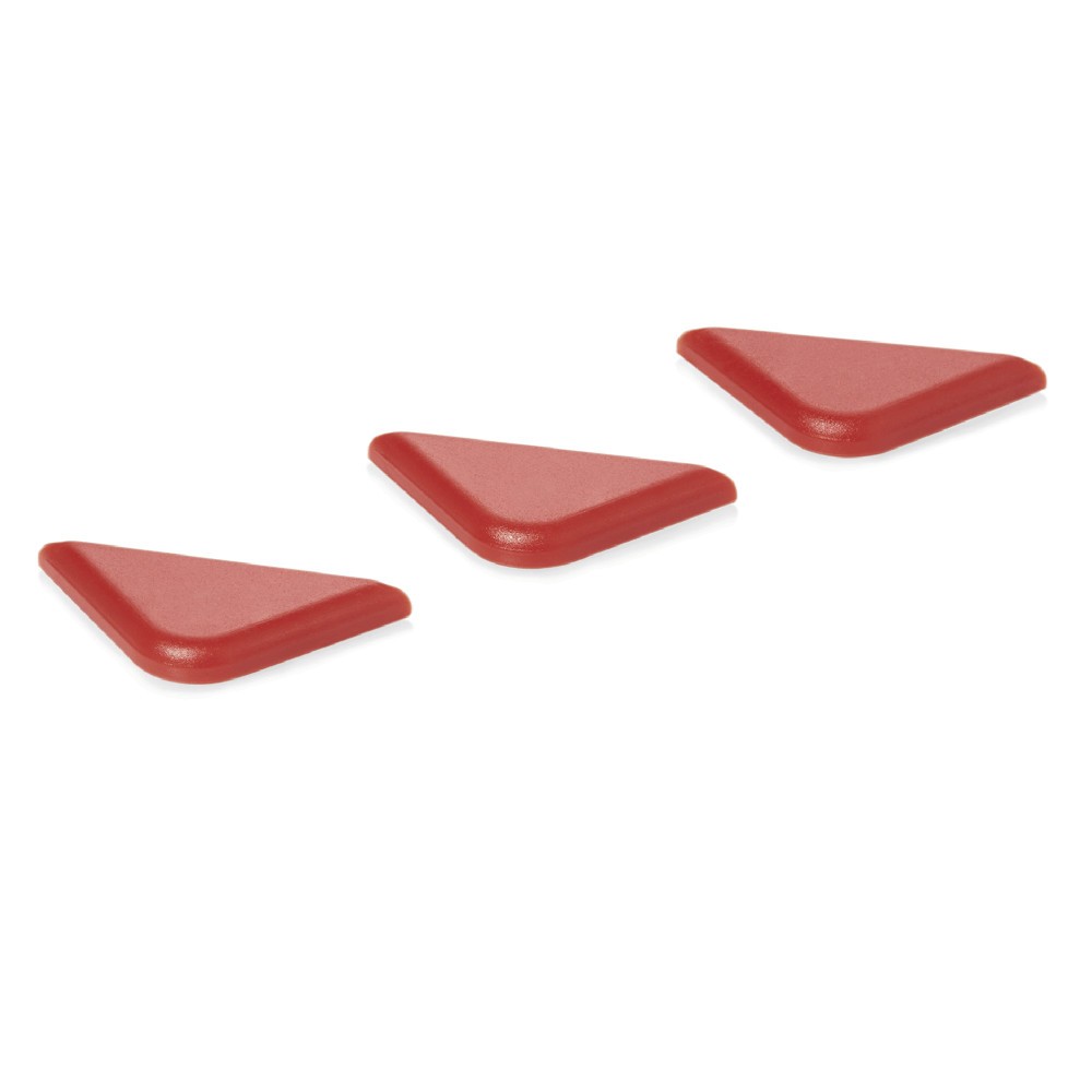 HACCP Marker for GN containers. Triangular. Plastic, red.