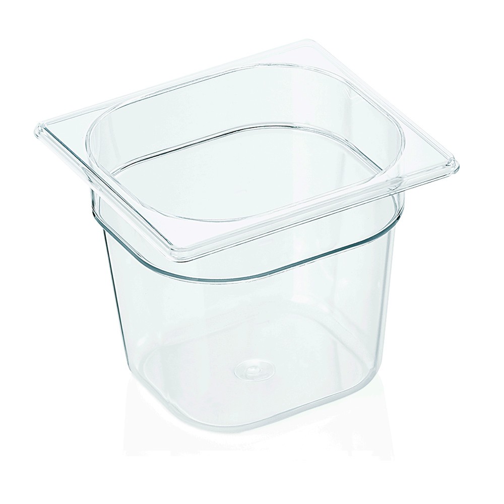 GN container 1/6 (PC, 17.6 x 16.2 cm. + h15 cm., 2.3 l.) GN container 1/6 (PC, 17.6 x 16.2 cm. + h15 cm., 2.3 l.)